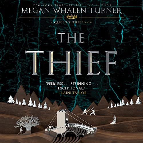 Audiobook cover of The Thief by Megan Whalen Turner.