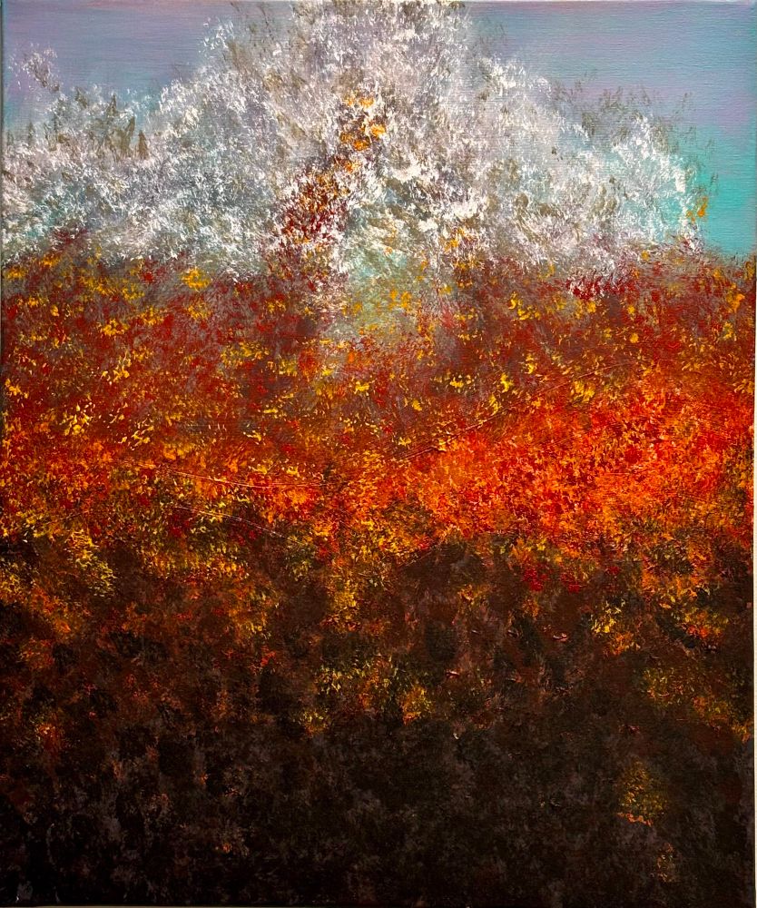 WIP.
I’m currently working on this one too, doing the under painting to then go on and do dot work over the top.
But I like him just the way he is ? 
So I’m thinking maybe more layering then tiny scattered raised paintwork for emphasis 😊
Image of another piece I am painting of a Bush Fire it’s only partially done but it’s starting to look like it does in my head ! 
#Art #Painting #StunDay #EastCoastKin #BlueSkyArt #Artist #Acrylics #Australia #BushFire #Photography #Photographer #Love #ArtYear 