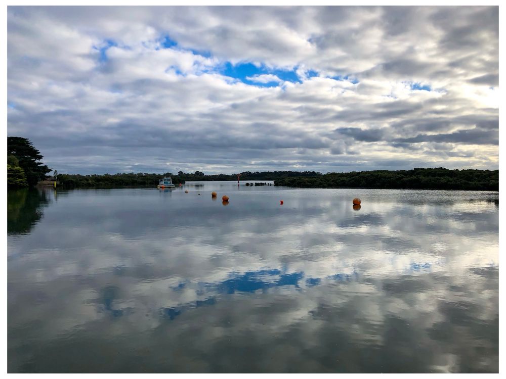 A little calm after the storm.
A gift from me to you.
Here’s hoping everyone’s day is a beautiful one💙
My image taken in 
*Tooradin Victoria Australia 
Where the inlet water completely mimics the stunning sky above reflecting the sky light and surrounding landscape.
#Stunday #Photography
#BlueSky #Australia 
#EastCoastKin #sky #ArtYear #landscape #peace #PhotographersUnited 