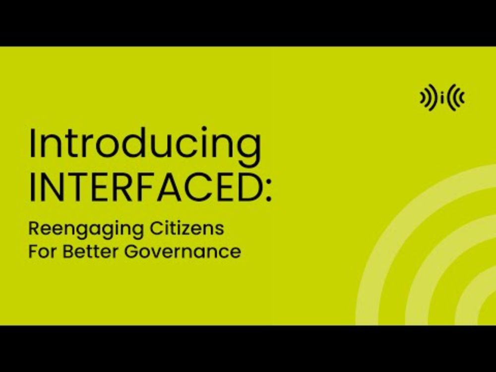 Reengaging Citizens For Better Governance | INTERFACED Project