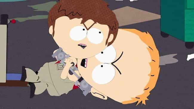 The Jimmy versus Timmy fight from South Park.