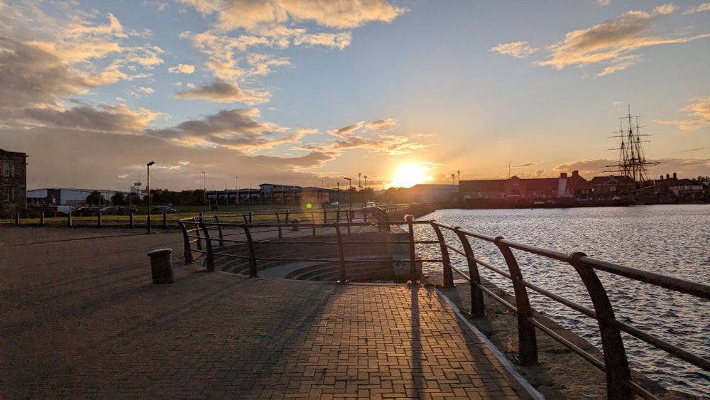 The sunset on Sunday. 

I'm such a sap for endings, but at least this one was beautiful and happy one. 