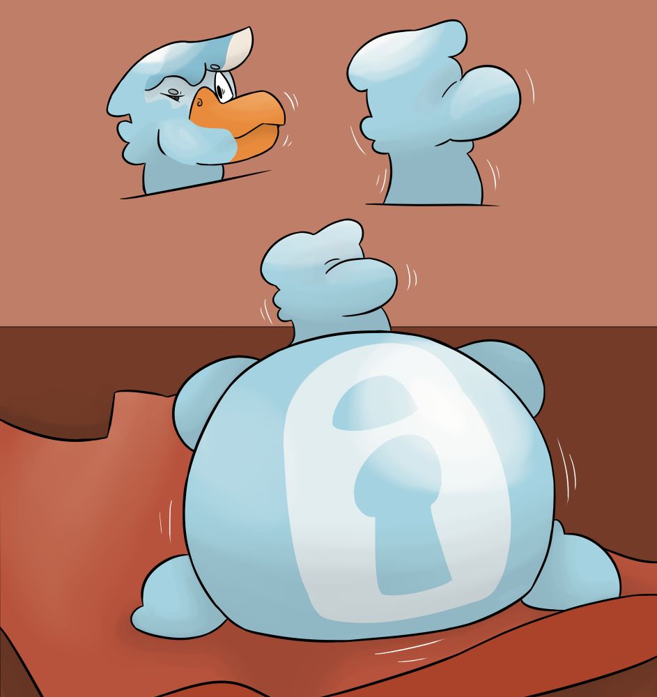 Wojtek's face is becomeing completely null as is the rest of his body. He is still shrinking.