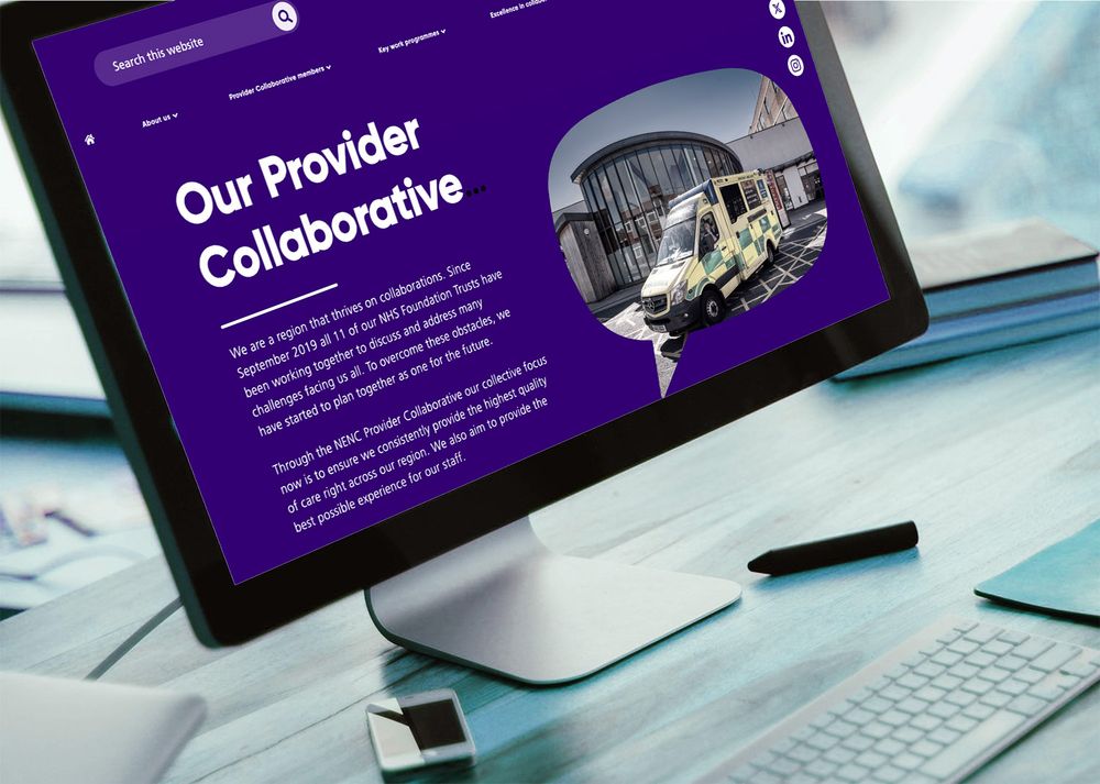 NENC Provider Collaborative website shown on screen