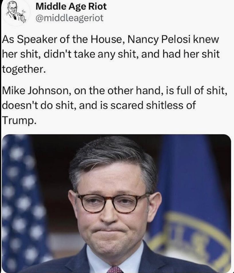 Mike Johnson is inept. 