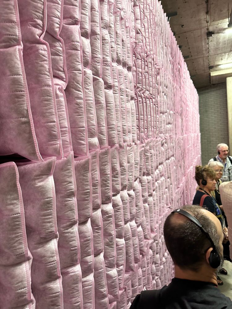 The air filters in the eight meter basement. 