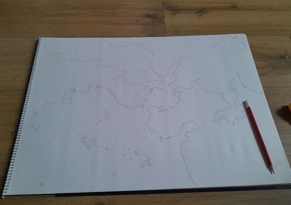 Work in progress. It's a map of a fantasy continent 