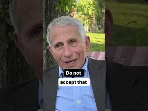 Dr. Anthony Fauci urges Americans not to accept "normalization of untruths" #shorts