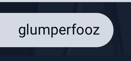 a screenshot from Sniffies showing the word glumperfooz