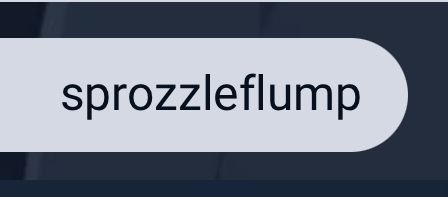 a screenshot from Sniffies showing the word sprozzleflump