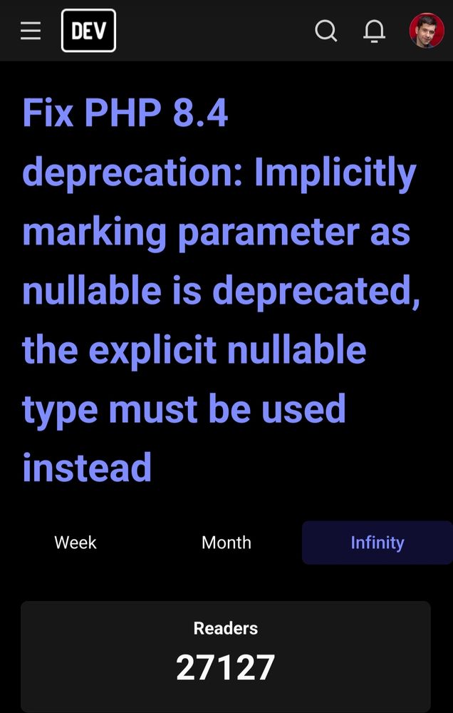 Article about fixing the deprecating got 27k views.