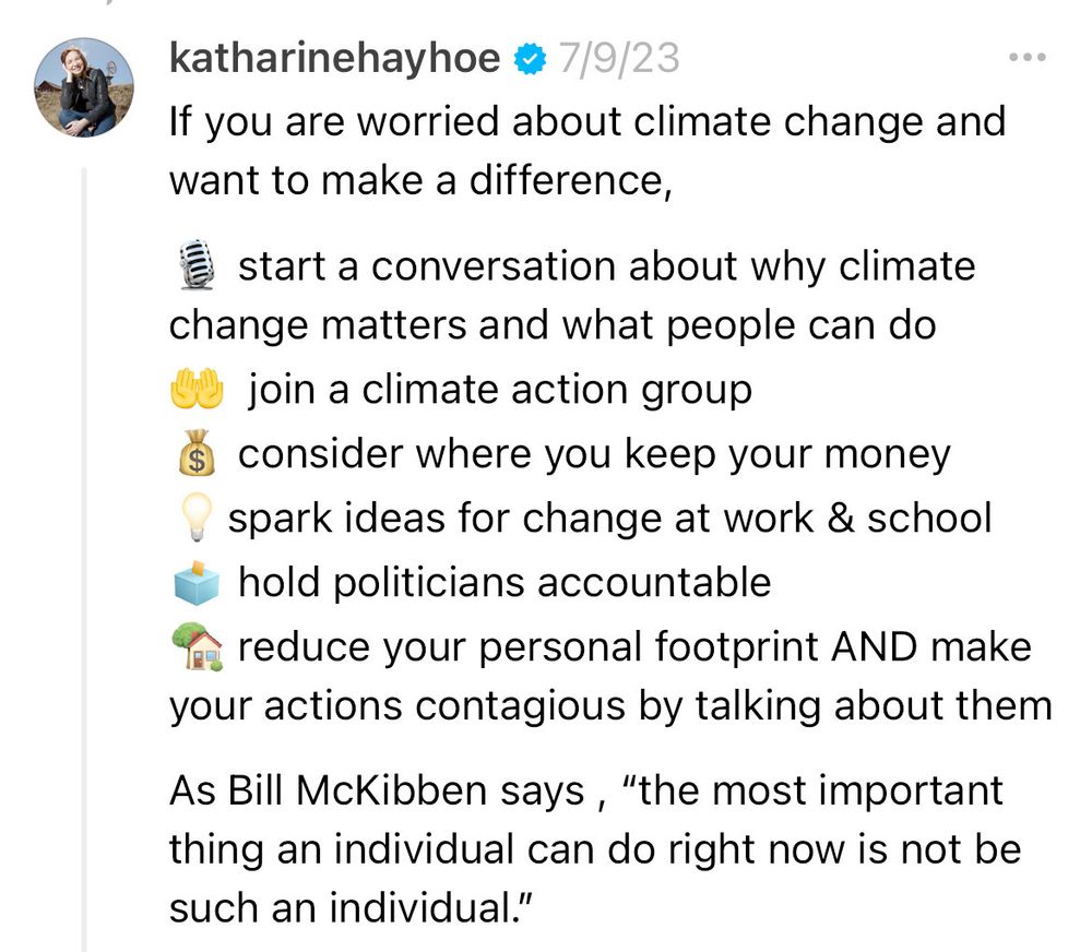 A science-based list of the most effective ways an individual can catalyze action.
