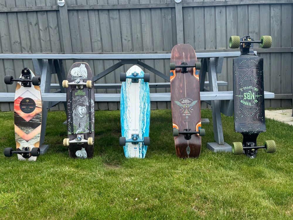 Image of my surfskate quiver 
