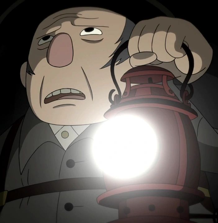 The Woodsman holds the Dark Lantern.