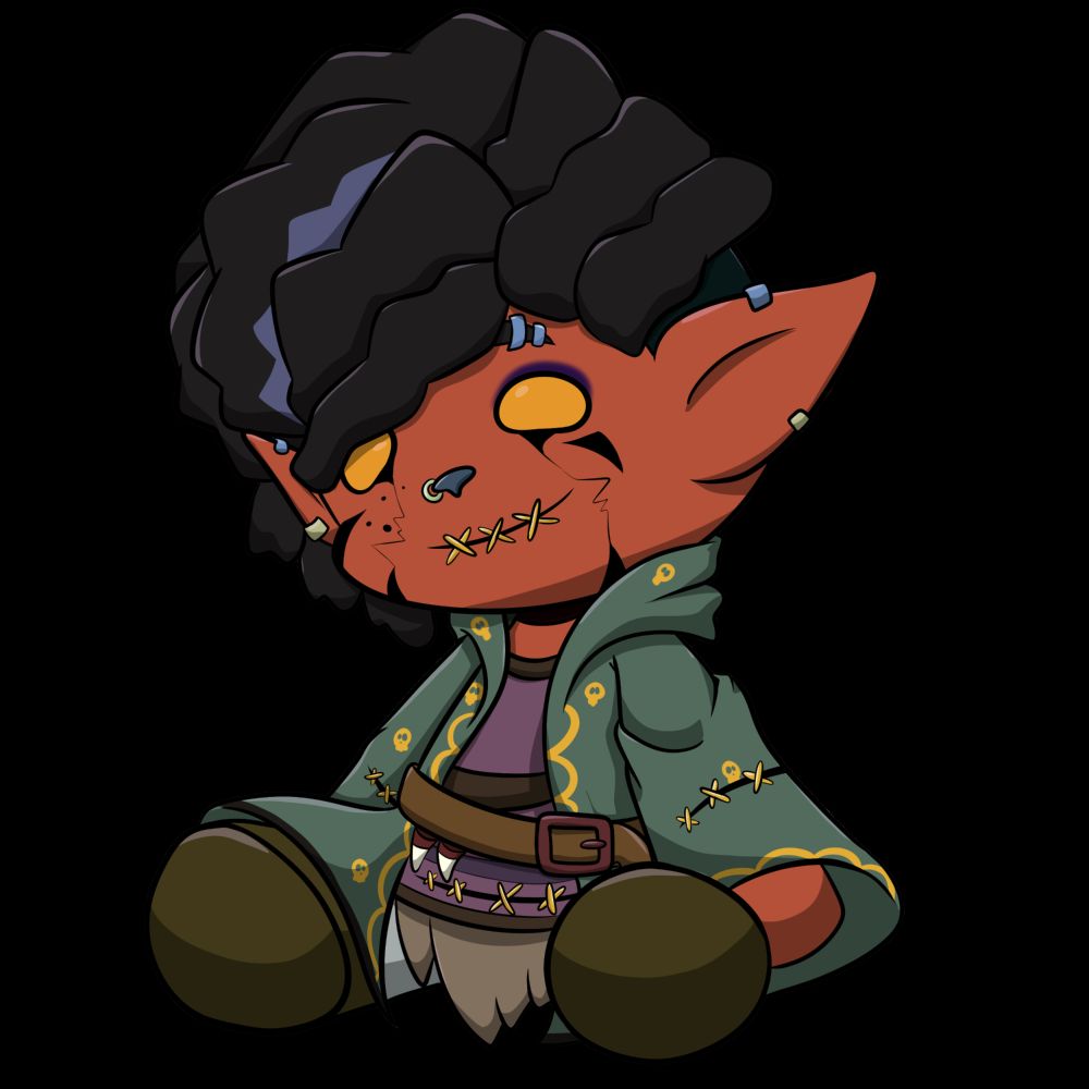 A plushie doll of Mangelwurzel.

Easter egg: Mogglewog is being entirely truthful. The crone faced against an aranea hidden in Zilargo in her youth where the spinner lured children into her den which resided near a manifest zone that was once touched by Thelanis and Dal Quor but now the Thelanian stories it connects too seem more distorted and haunted by the absence of the countering Quori manifest zone.