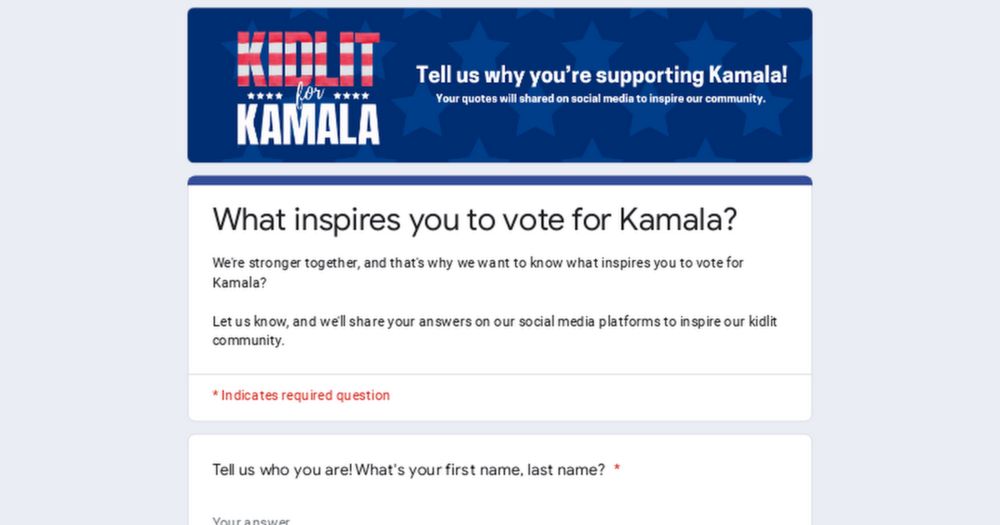 What inspires you to vote for Kamala?