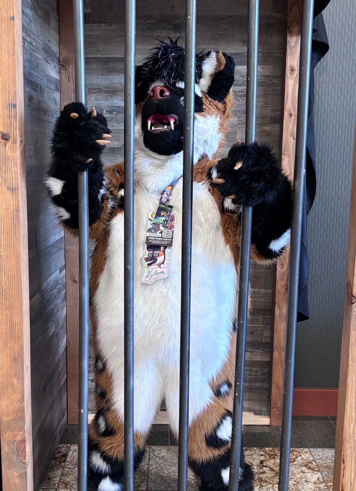 A gnoll in horny jail