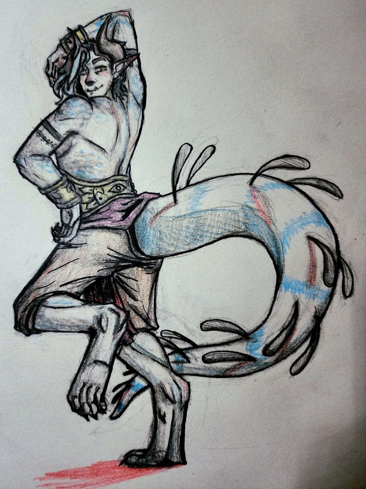 My friend Zane's dragonborn humanoid OC in lowkey a cunty ass pose idk how to describe it
https://toyhou.se/22751261.silva check out they toyhouse