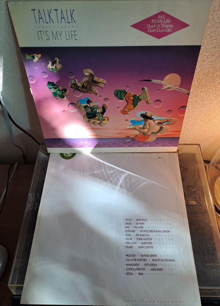 Colourful cover of Talk Talk's It's My Life on vinyl. 

Tracklist: 
1984
Dum Dum Girl	
Such A Shame	
Renée	
It's My Life	
Tomorrow Started	
The Last Time	
Call In The Night Boy	
Does Caroline Know?	
It's You