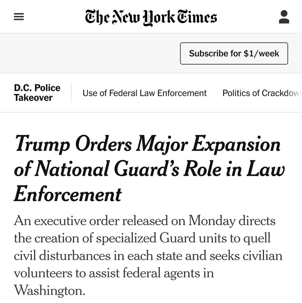 A New York Times article titled 