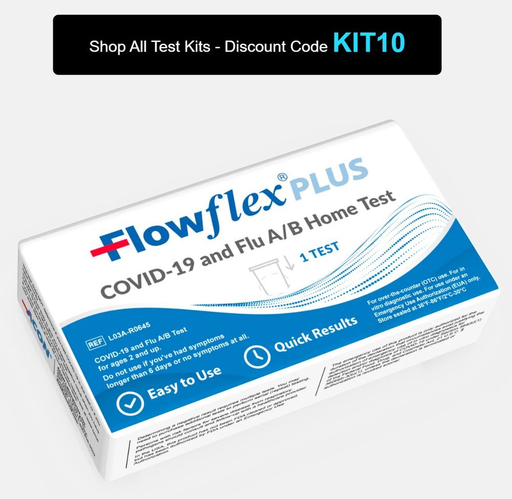 Picture shows a combo test and the code KIT10