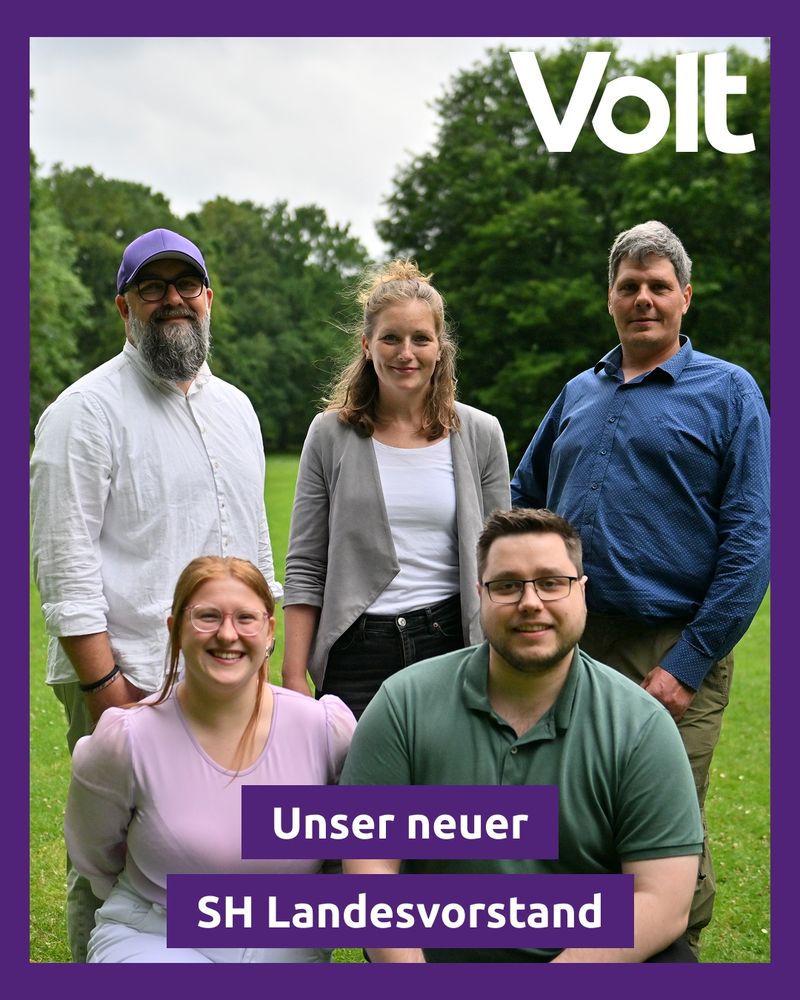 Von links: oben: Christian Schweckendieck (Vorsitzender), Kim Christin Holzmann (Vorsitzende), Johannes Engberg (Schatzmeister). Unten: Leonie Johannsen (stv. Vorsitzende), Niclas Rauch (stv. Vorsitzender)