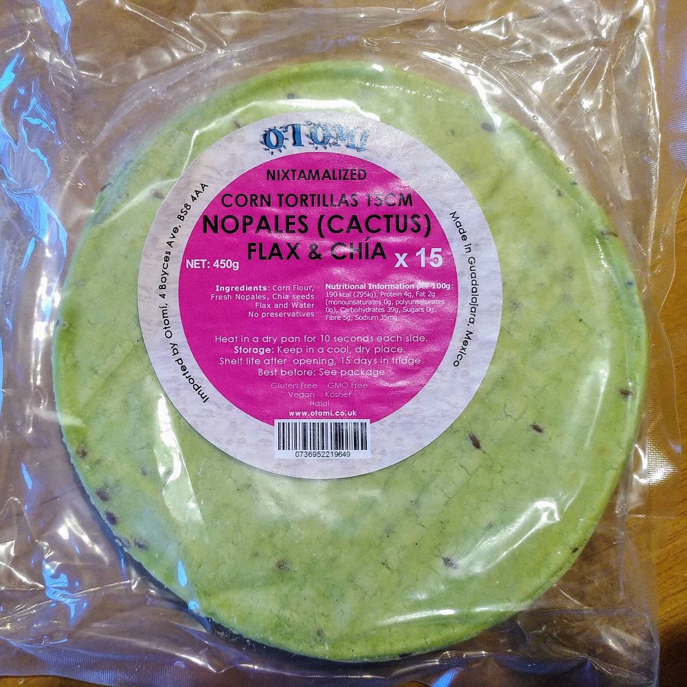 Nopales tortillas from Otomi in Bristol