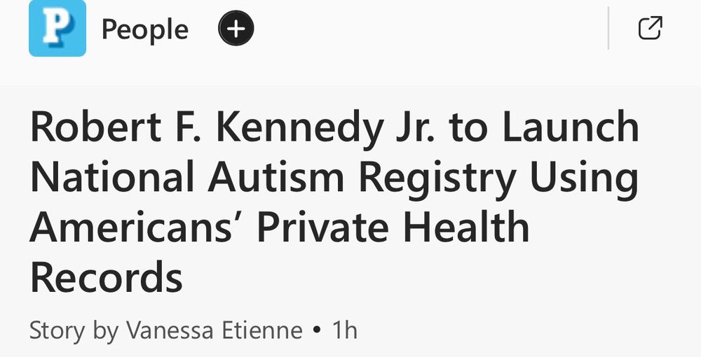 headline “robert f kennedy jr to launch national autism registry using americans’ private health records”