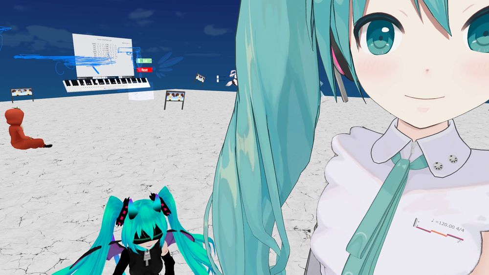 hatsune miku selfie, vrchat