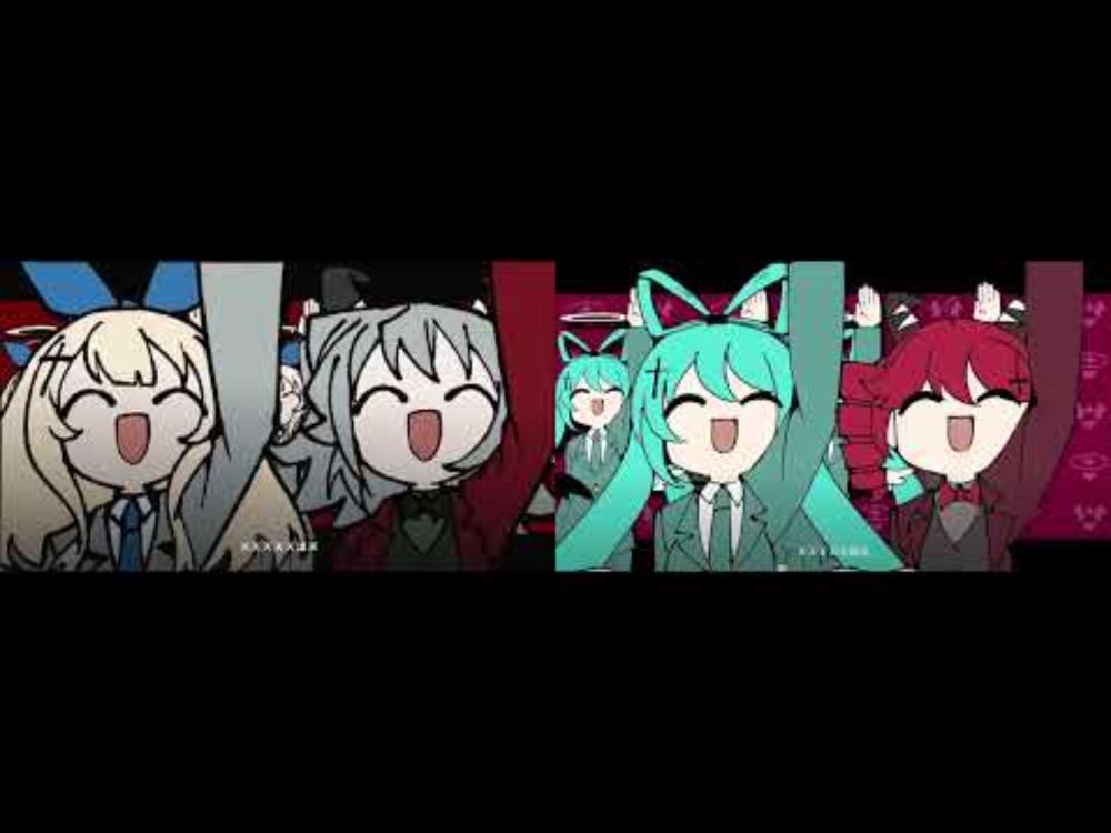 天天天国地獄国 left ear ななひら & P丸様 right ear 初音ミク & 重音テト