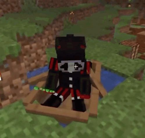 a person in a box in a minecraft video game