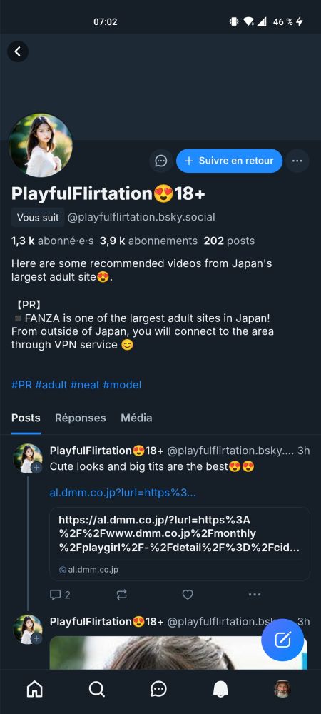 Compte pornographique