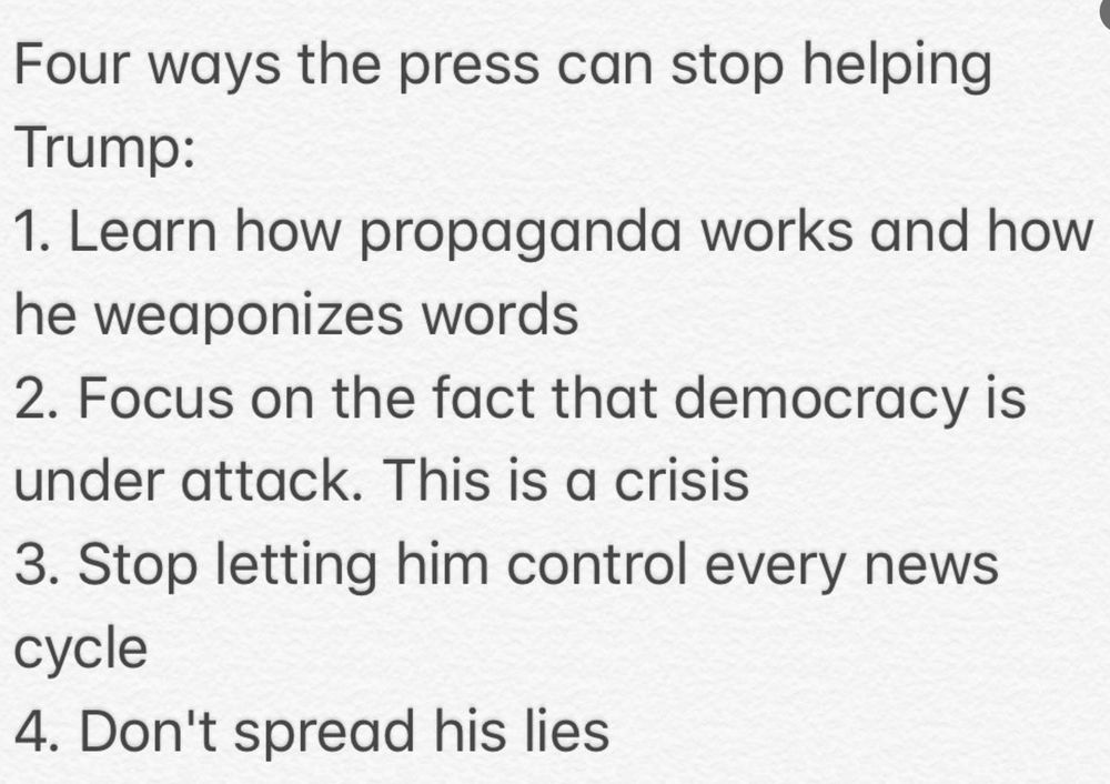 How the media can stop amplifying/normalizing Trump's fascist propaganda