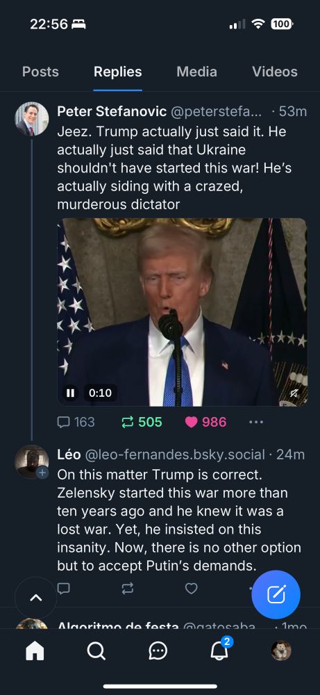 Post from Léo stating that zelensky started the war more than 10 years ago which is impossible as he was only elected president in 2019