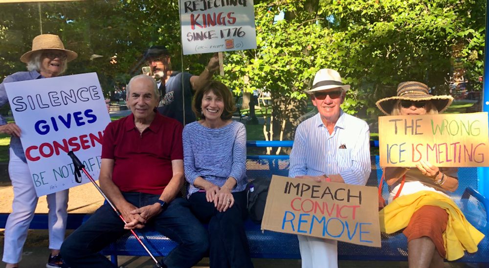 Protest sign at #goodtrouble rally in Healdsburg