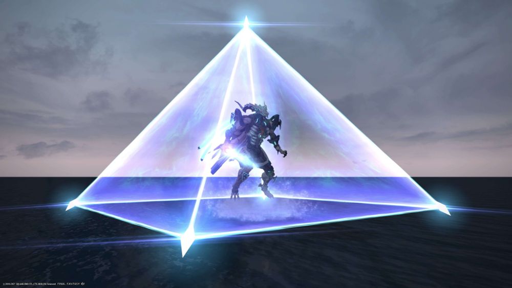 G-Warrior using a shield remarkably similar to Nu Gundam's fin funnel barrier