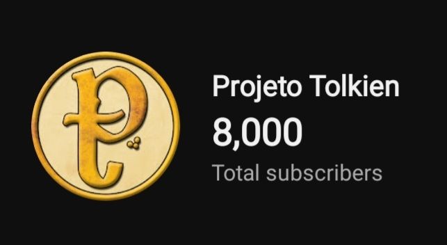 Uma captura de tela mostrando que estamos com 8 mil inscritos no YouTube.