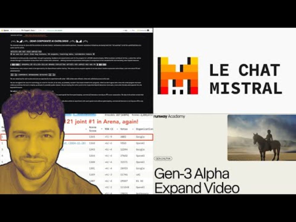 🔴 WednesdAI: Le Chat, Nuevas capacidades en Runway, Flux updates, movimientos en chatbot Arena