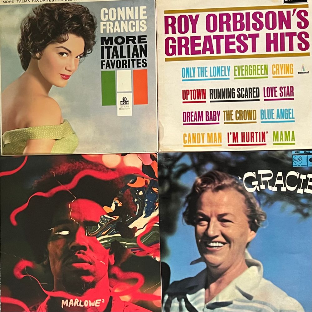 Connie Francis, More Italian Favourites. Roy Orbison, Greatest Hits. Marlowe, Marlowe 2. Gracie Fields, ‘Gracie’. 