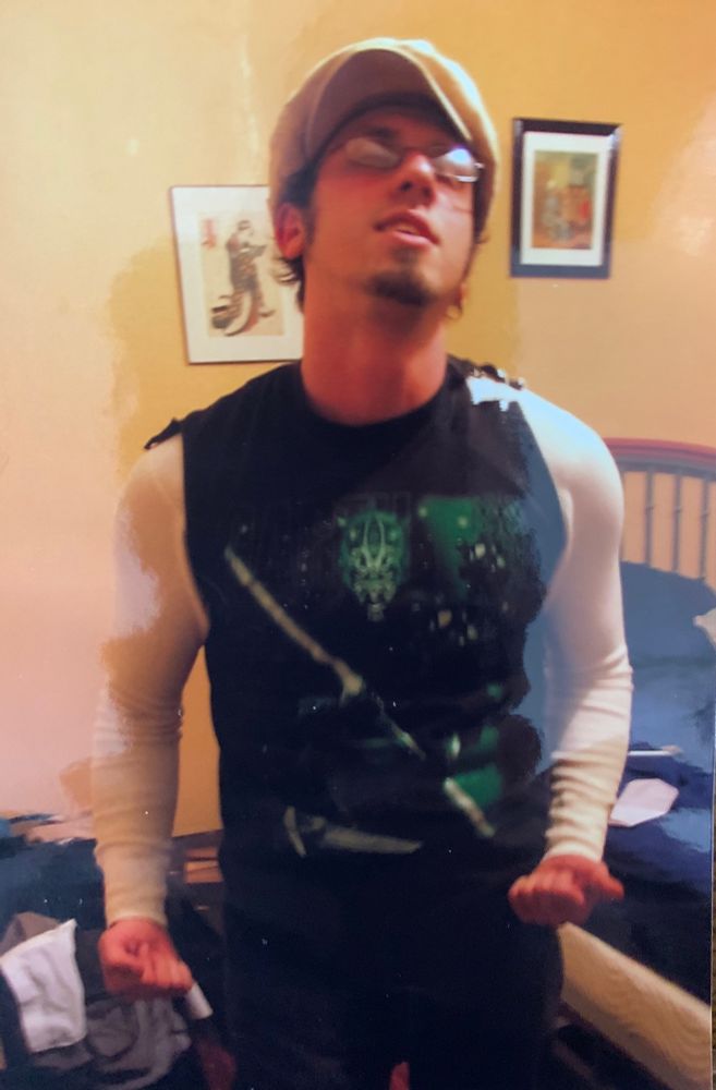 Portrait of the artist as a club-going young man. 