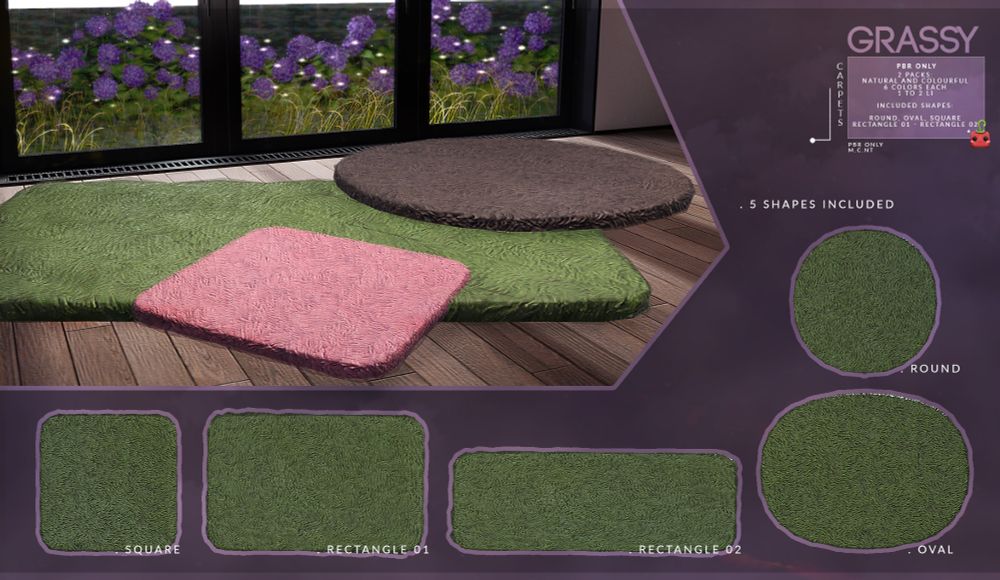 grassy carpets