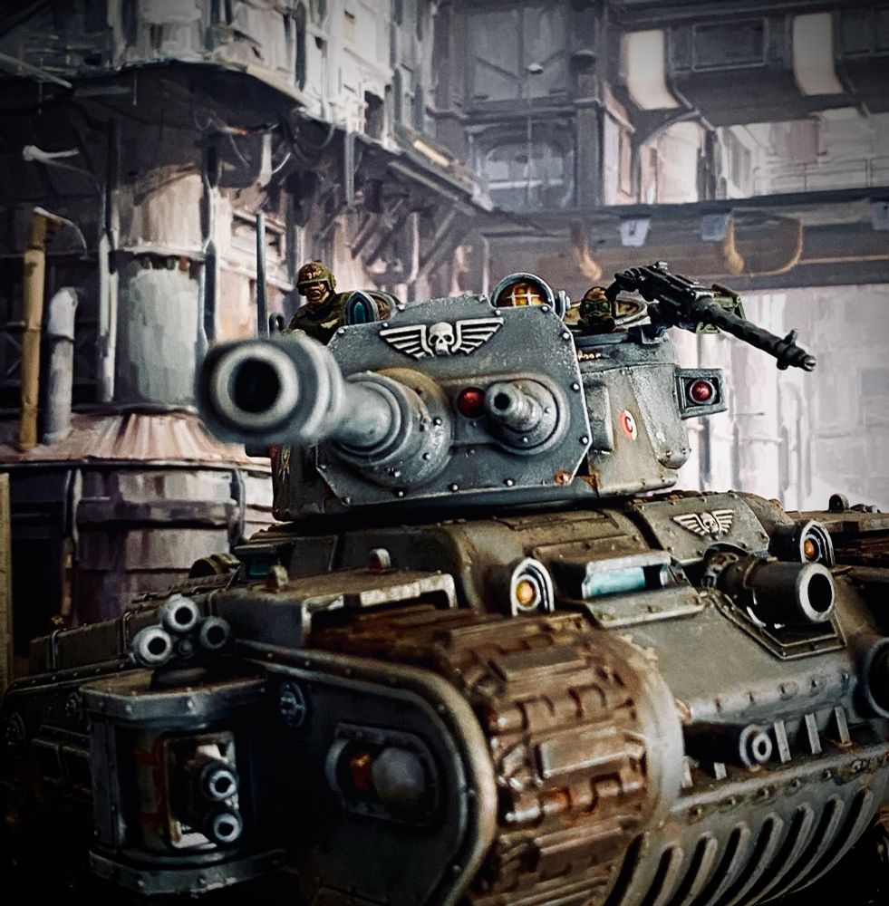 The same tank but different angle looking right into the barrel of the oppressor canon