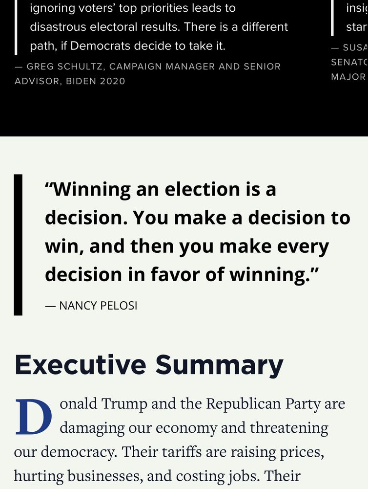 Nancy Pelosi quote saying "winning an election is a decision. You make a decision to win, AND THEN YOU MAKE EVERY DECISION IN FAVOR OF WINNING" this is so bad 