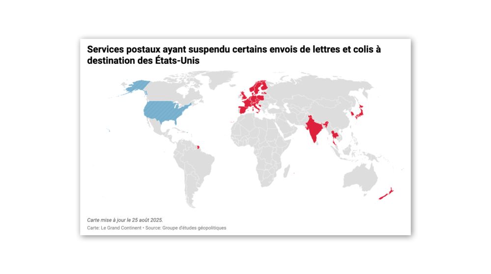 Une vingtaine de pays européens et asiatiques ont annoncé ces derniers jours avoir temporairement suspendu certains envois de lettres et colis à destination des États-Unis.  Cette décision, prise par ...