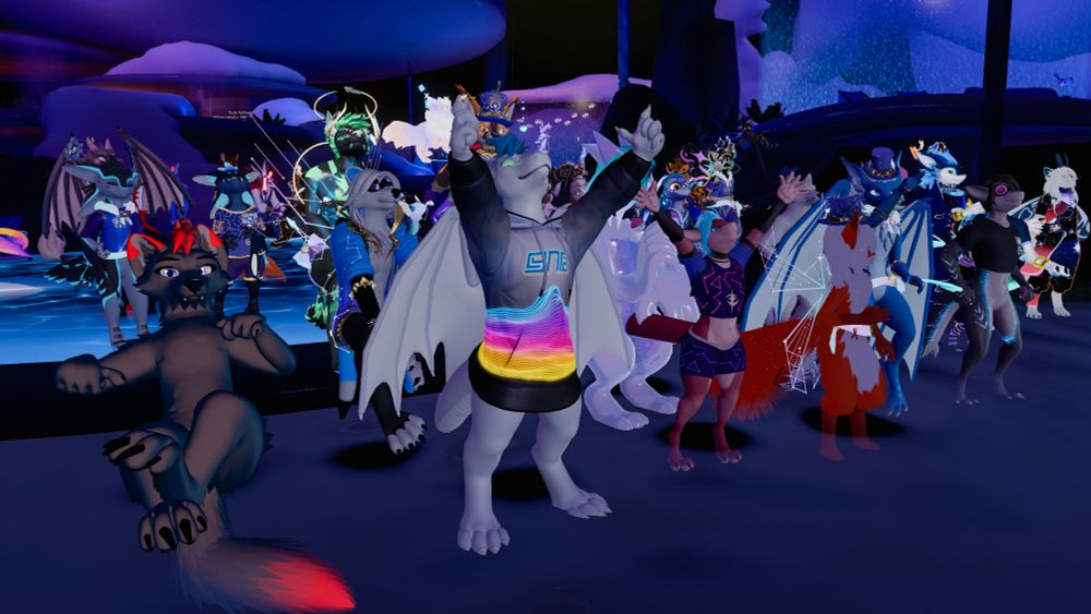 Scene of the Furality Somna club