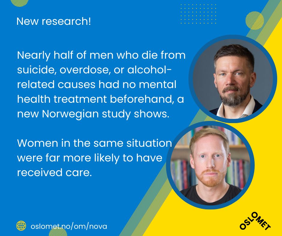 Picture of the NOVA researchers Jørn Ljunggren and Kristian Heggebø