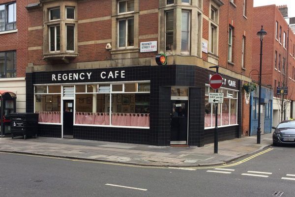 The Regency Café, founded 1947, looking effortlessly chic. 