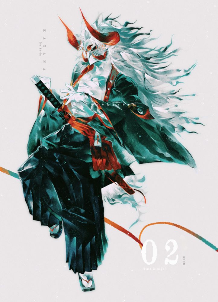 Character from Phighting named Katana in an epik stance (a repost from twt)