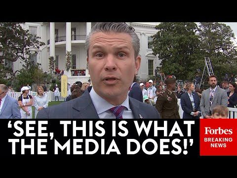 BREAKING NEWS: Hegseth Blasts Media Over Signal Story At White House Easter Egg Roll