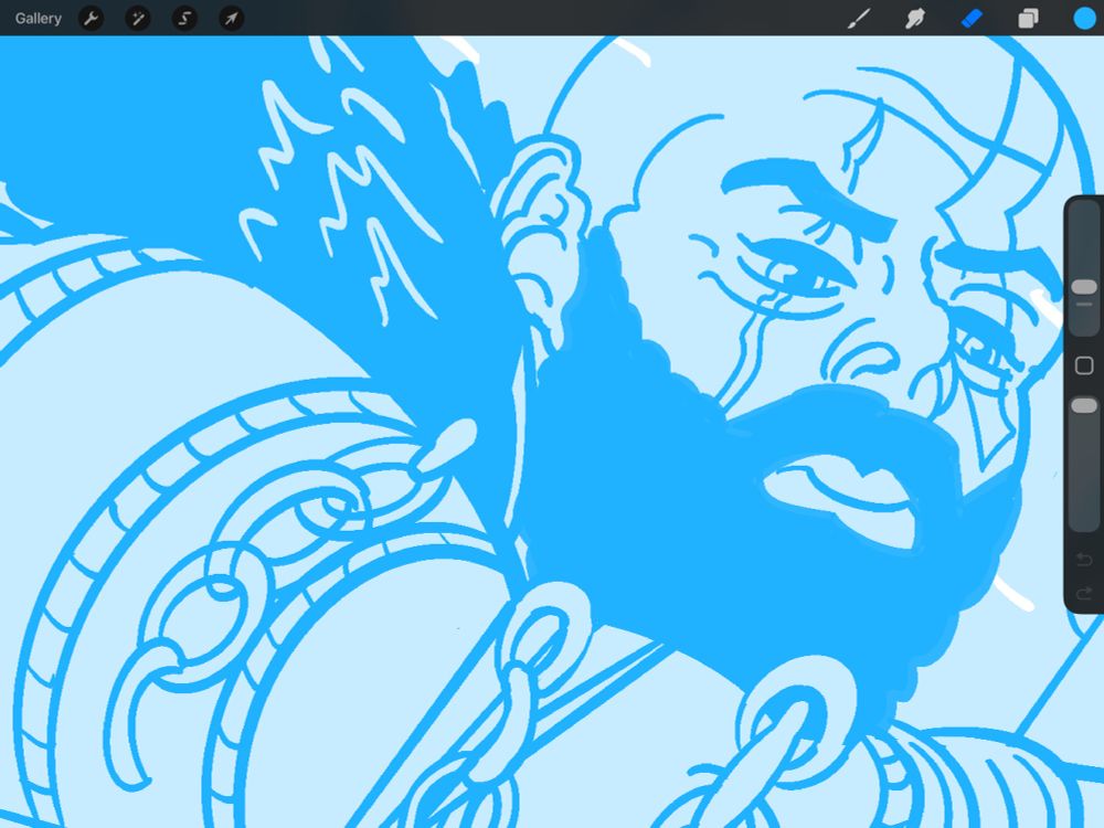 Kratos from GOW Ragnarok close-up and WIP
